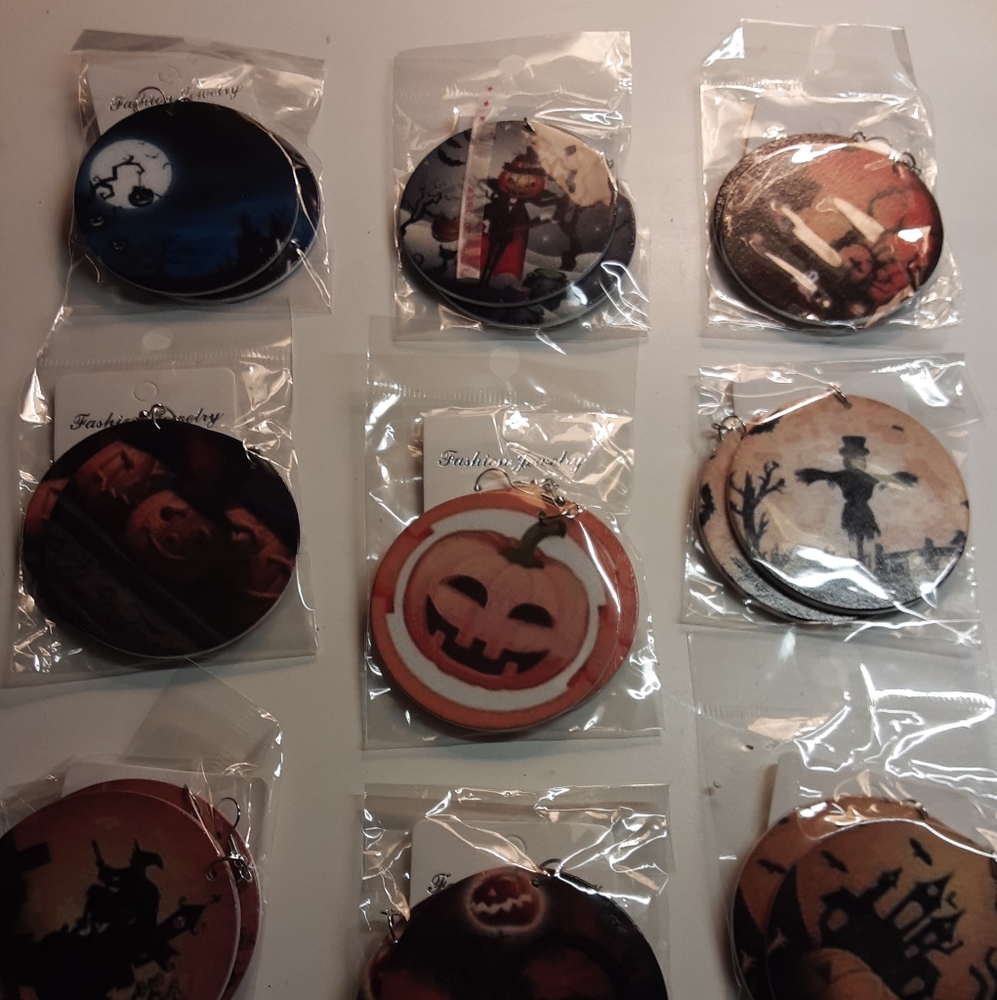 Halloween earrings.  Great party favor.